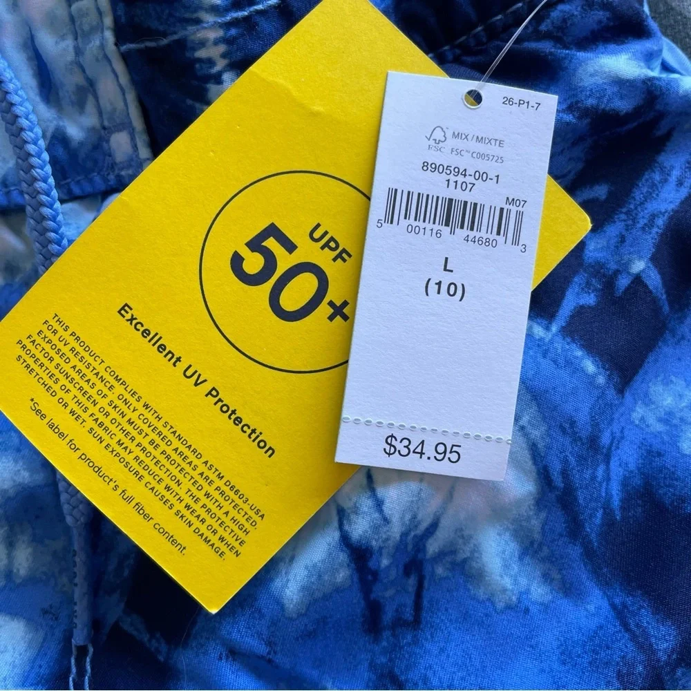 GAP Ocean Blue Tie-Dye Board‎ Shorts SPF 50+ NWT